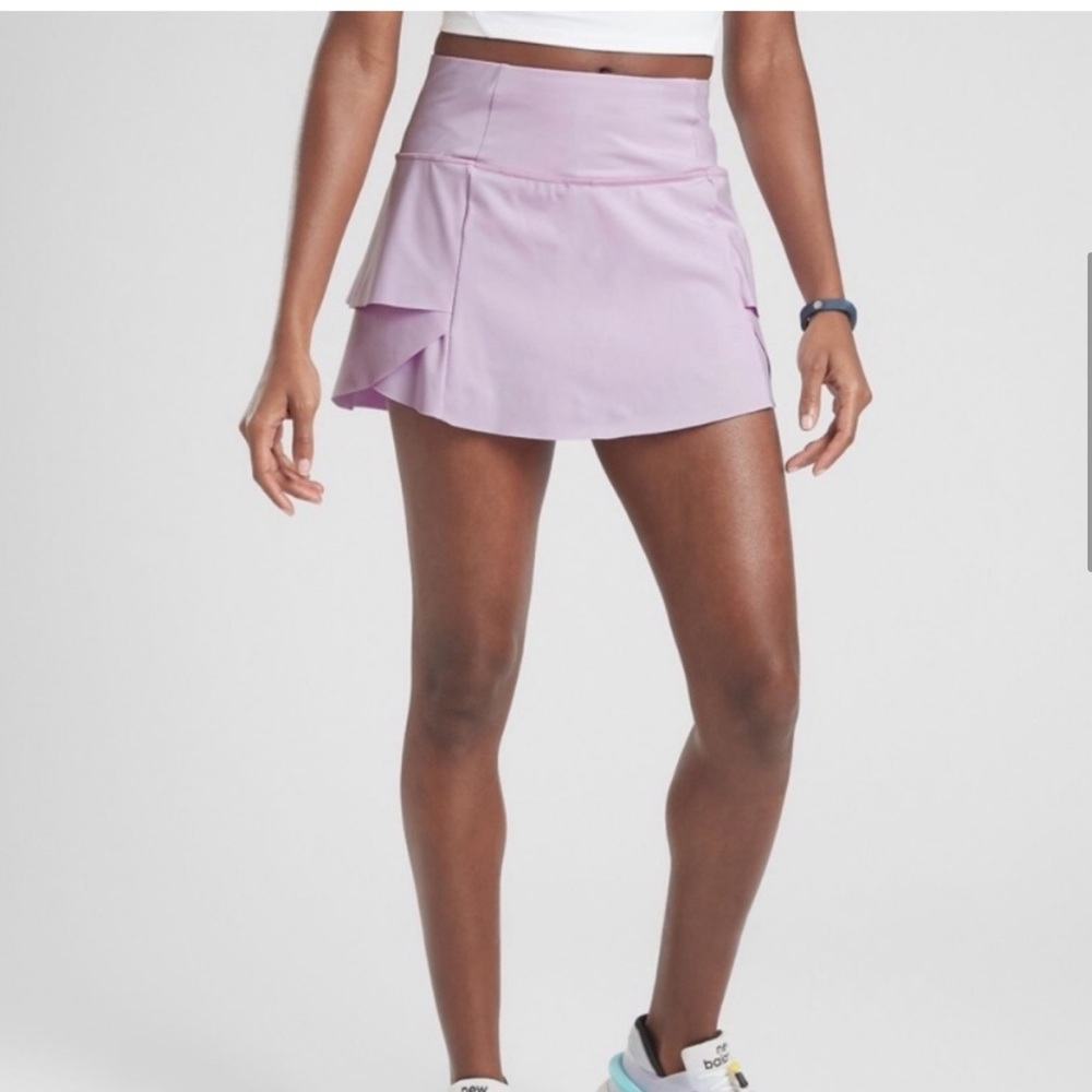 Athleta light purple tennis skirt with shorts